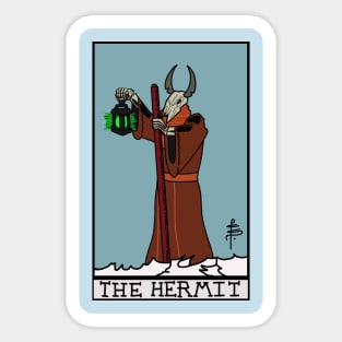 The Hermit Tarot Card Sticker